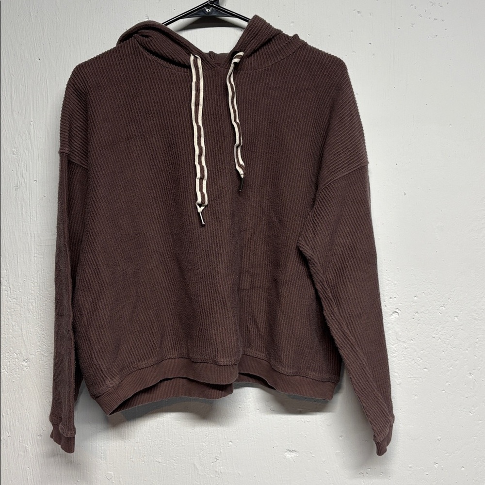 Purple Aerie Cropped Hoodie